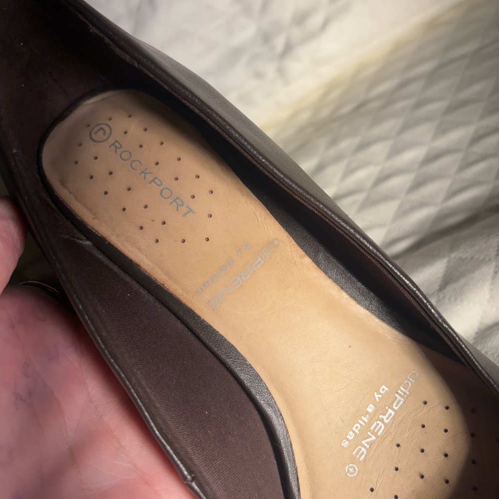 Rockport Dark Brown Pumps Medium High Heels with adiPRENE by Adidas for Comfort - Picture 16 of 16
